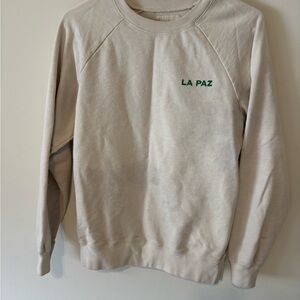 La Paz Cunha All Court Sweatshirt - Ecru | Garmentory Size Small